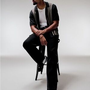 NWT: Abercrombie & Fitch Men's Black Relaxed Jeans